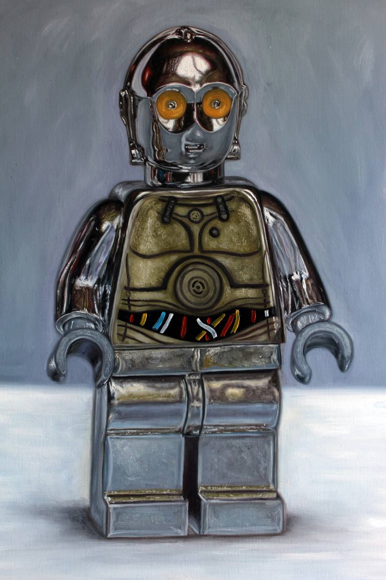 770x1155 Saatchi Art C3po Painting By Jc Amorrortu - C3po Painting