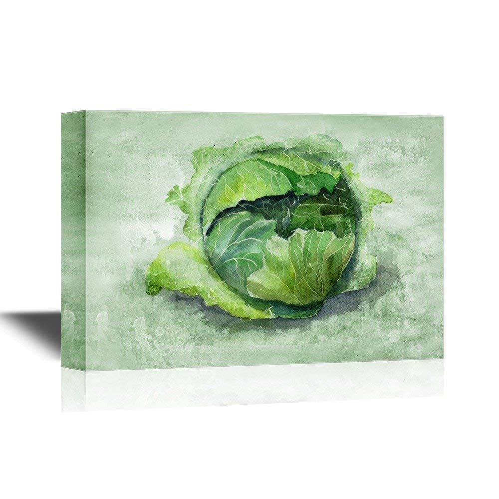 1000x1000 Watercolor Painting Of Cabbage - Cabbage Painting