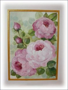 Cabbage Rose Painting