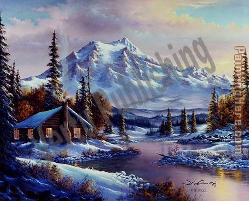 502x406 Unknown Artist No Cabin Fever Painting Anysize 50% Off - Cabin Painting