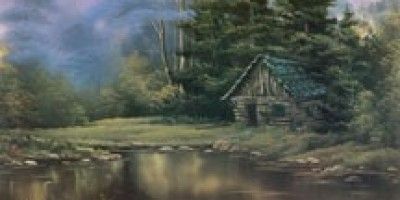 400x200 Cabin Painting Best Of The Joy Of Painting Wilderness Cabin - Cabin Painting