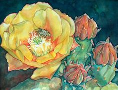 Cactus Flower Painting