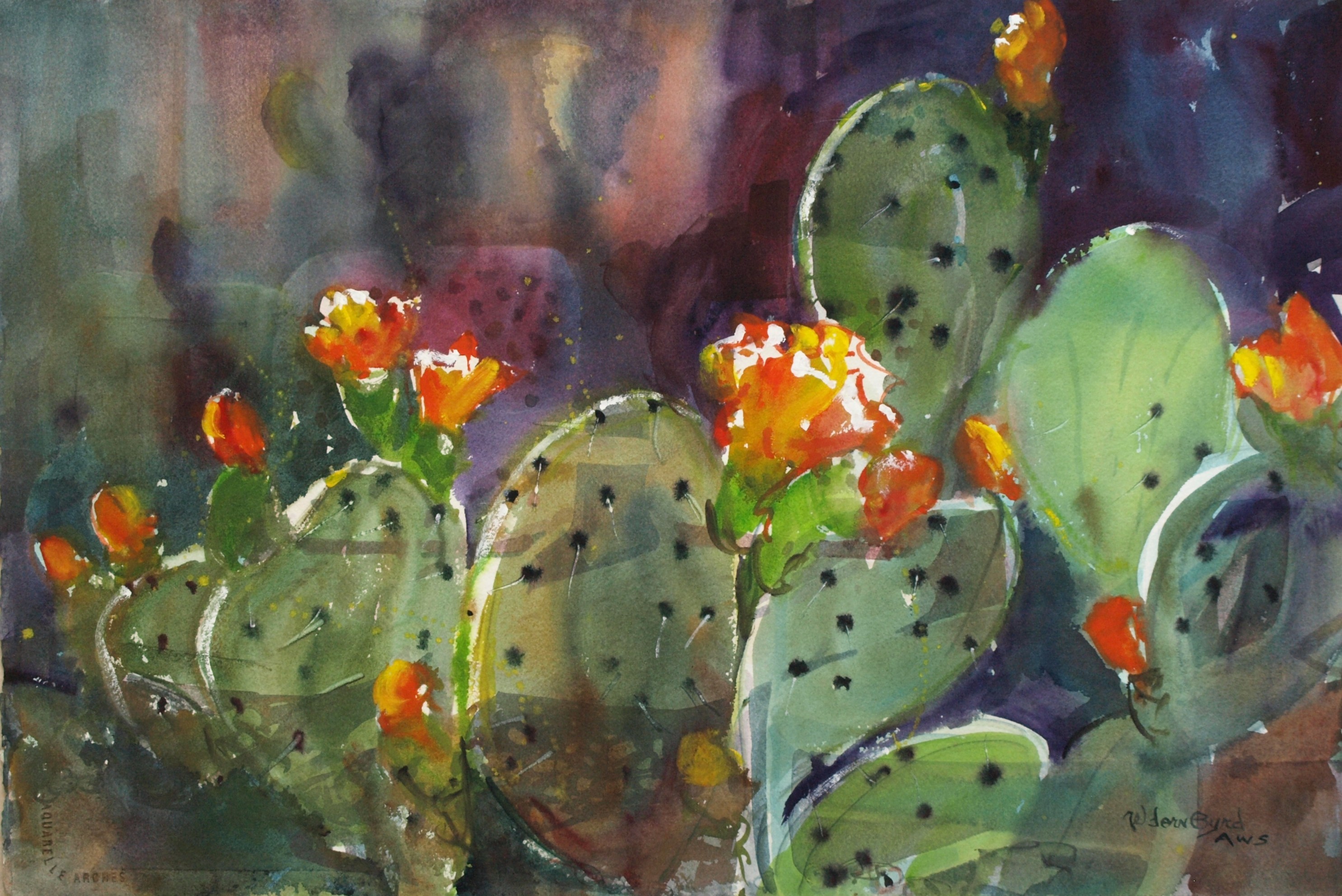 2971x1984 Landscape Nel Dorn Byrd's Blog - Cactus Landscape Painting