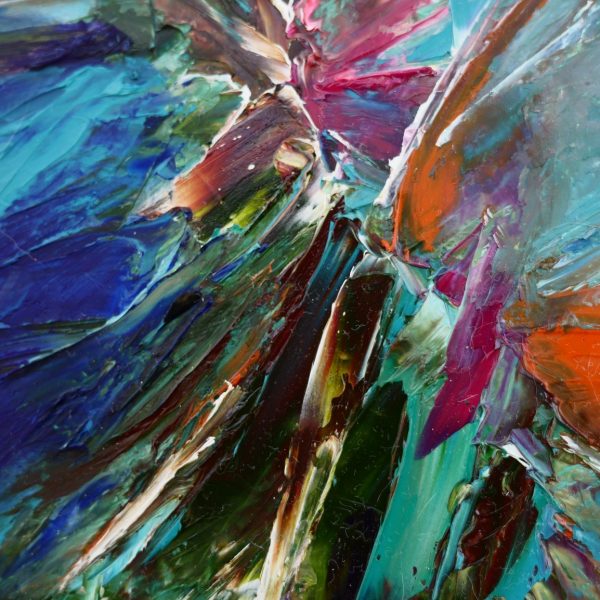 600x600 Hedgehog Cactus Flower Oil Painting By James Dick - Cactus Oil Painting