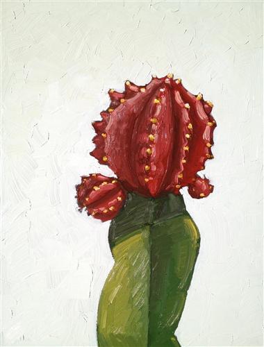 380x500 Cactus No.1 Nicole Newsted - Cactus Oil Painting
