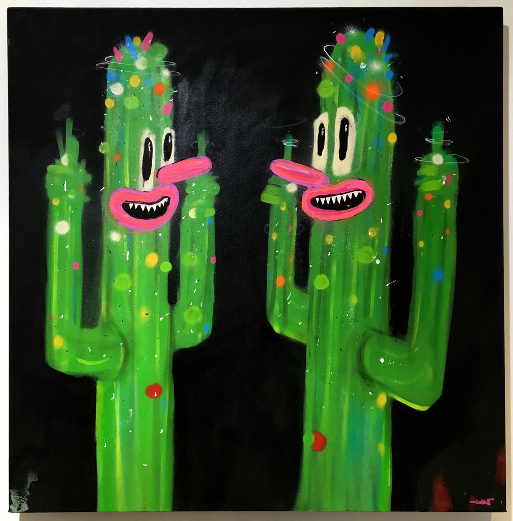 1008x1024 Unknown - Cactus Painting