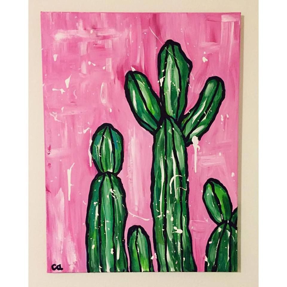 960x960 Cactus Painting - Cactus Painting Acrylic