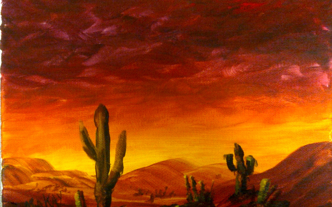 Cactus Painting Acrylic at PaintingValley.com | Explore collection of ...