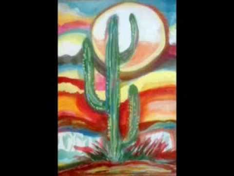480x360 Southwest Cactus Painting Demo Art Henry Muse - Cactus Painting Acrylic