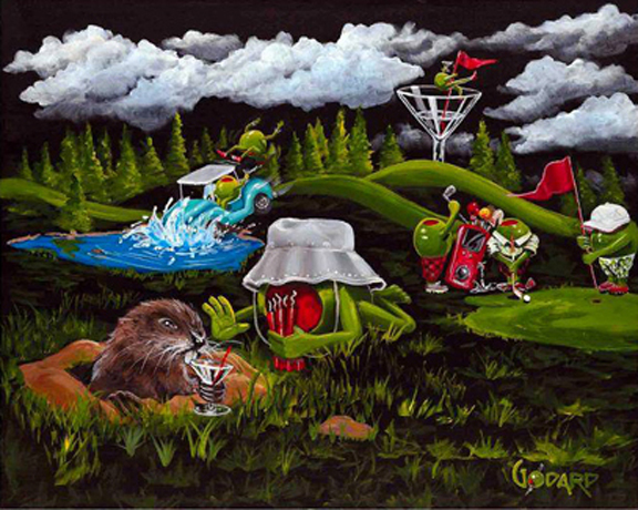 576x460 Caddy Shack By Michael Godard, Limited Edition - Caddyshack Painting