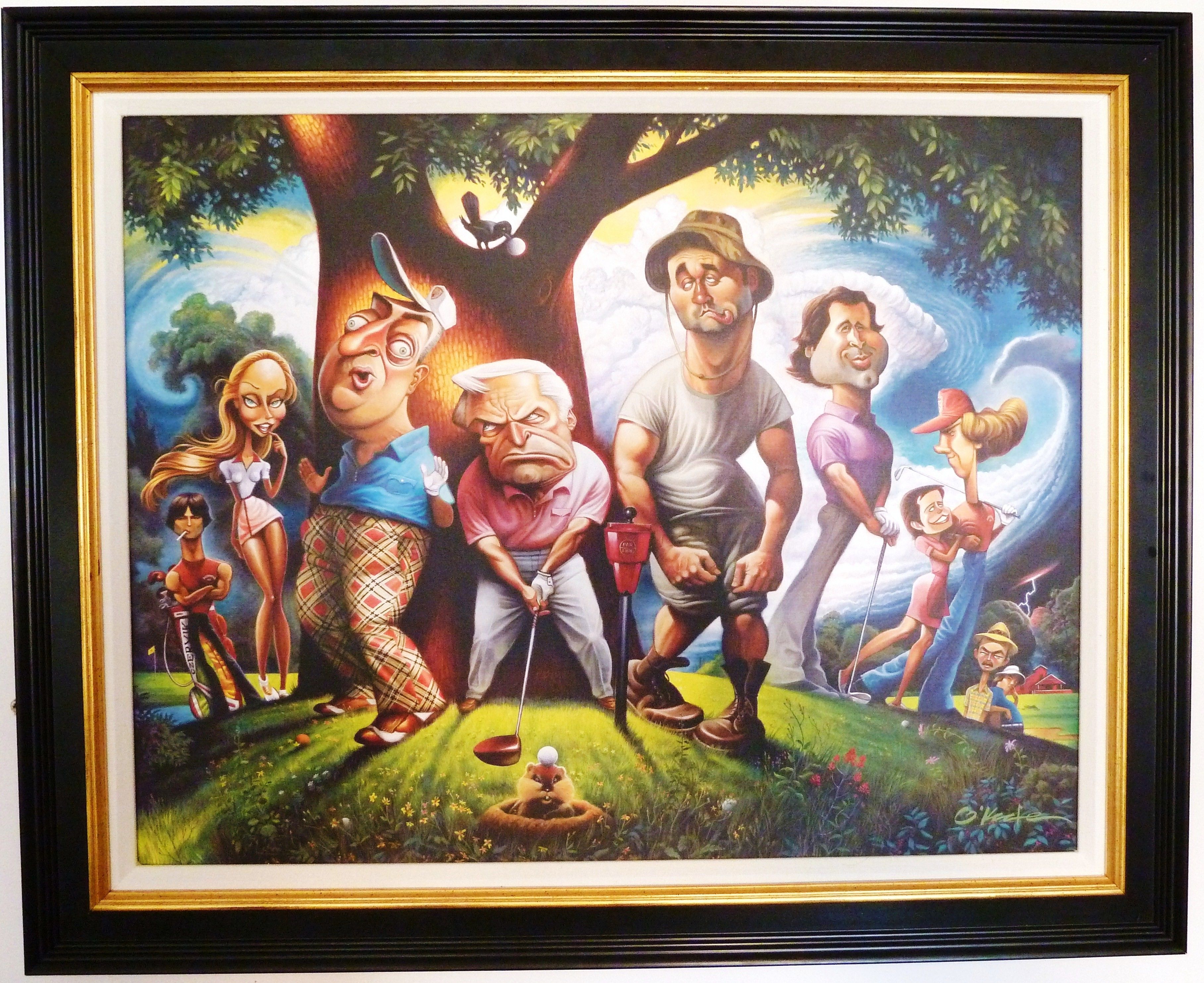 3634x2966 Caddyshack Painting. - Caddyshack Painting