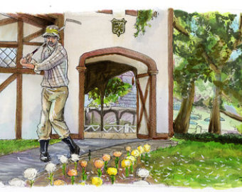 340x270 Carl Spackler Etsy - Caddyshack Painting