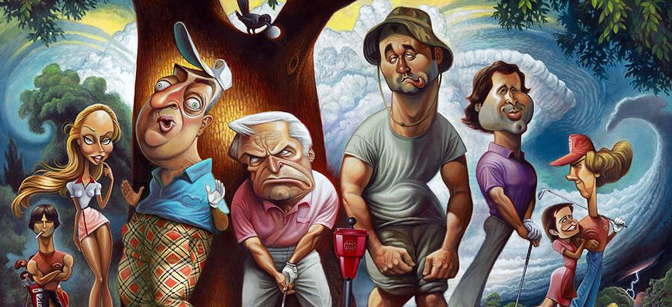 974x445 Top 9 Caddyshack Gifts For Fanatics Swingxswing Clubhouse - Caddyshack Painting