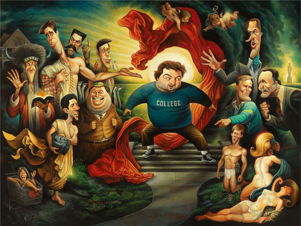 1024x769 Tribute To The Animal House David O'Keefe Studios - Caddyshack Painting