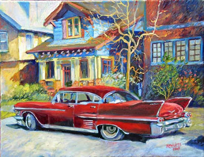 400x308 My French Easel The Old Cadillac - Cadillac Painting
