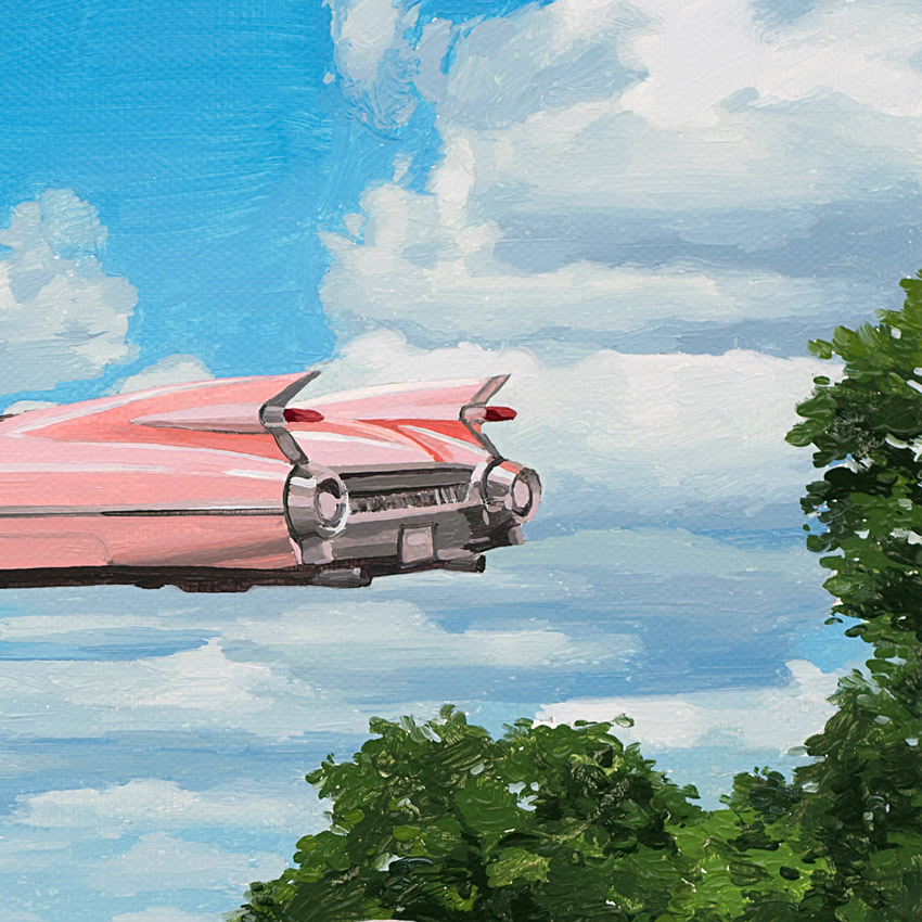 850x850 Scott Listfield Art Print - Cadillac Painting