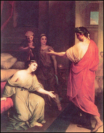 342x436 Antony And Cleopatra - Caesar And Cleopatra Painting