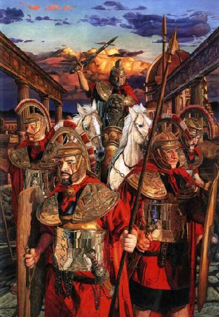 450x652 Julius And Augustus - Caesar Augustus Painting