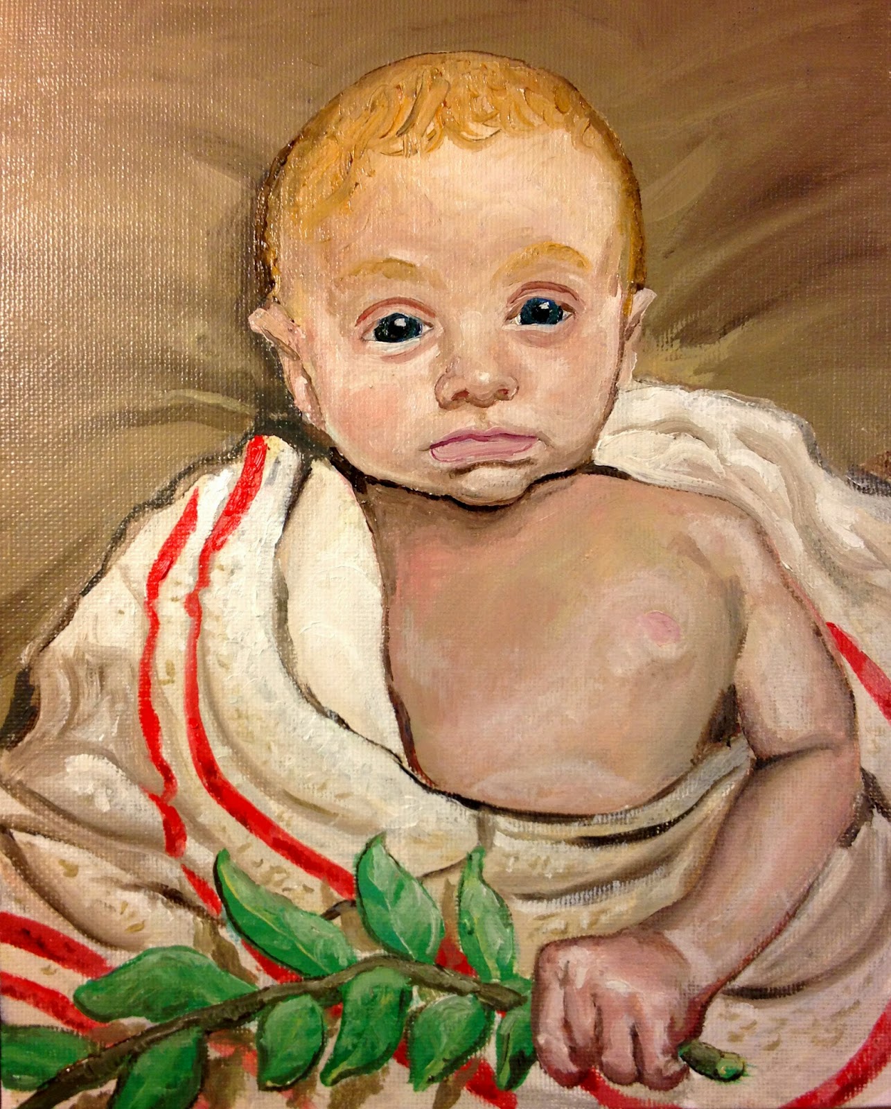 1286x1600 Pen, Paint And Pixels Nephew As The Infant Octavius, The Future - Caesar Augustus Painting