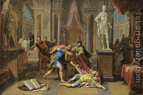 600x398 The Death Of Caesar Victor Honore Janssens Reproduction 1st Art - Caesar Painting