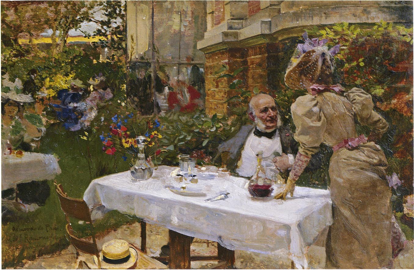 1355x885 Cafe De Paris, Joaquin Sorolla Y Bastida - Cafe De Paris Painting