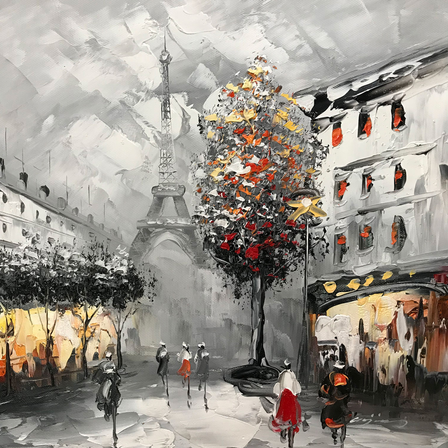 1512x1512 Decor Dreams Cafe De Paris - Cafe De Paris Painting
