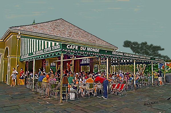 600x397 Cafe Du Monde Painting On Behance - Cafe Du Monde Painting