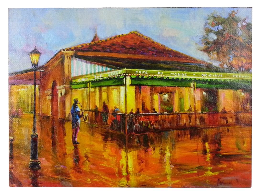 1100x816 Authentic Louisiana Art - Cafe Du Monde Painting