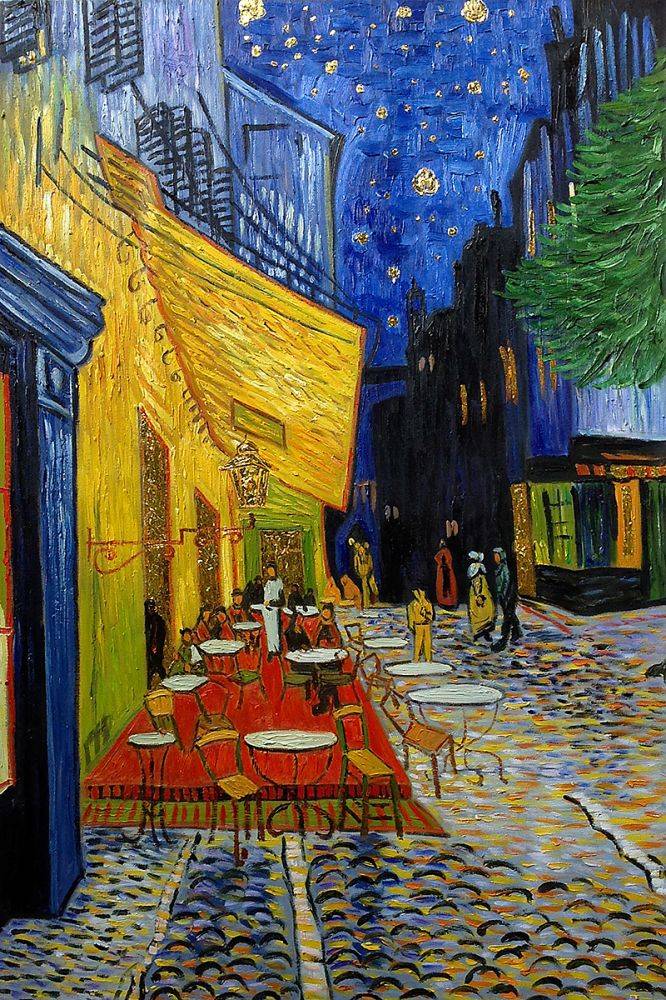 666x1000 Vincent Van Gogh, Cafe Terrace - Cafe Terrace At Night Painting