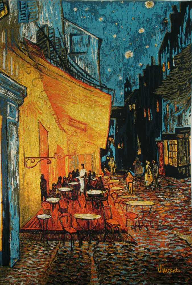 675x1000 Cafe Terrace - Cafe Terrace At Night Painting