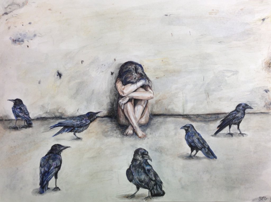 1024x766 Caged Bird By 101italy101 - Caged Bird Painting