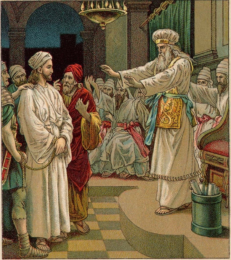 796x895 Filejesus Before Caiaphas Isaiah 53 3 Matthew 26 57 - Caiaphas Painting