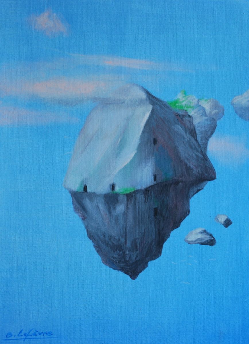 868x1200 Caillou En Apesanteur (Benoit - Caillou Painting