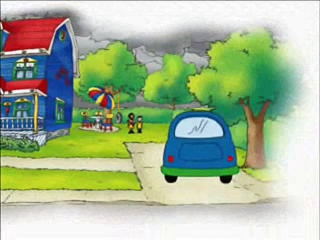 640x480 Caillou With Subtitles By Cartoons With Subtitles - Caillou Painting