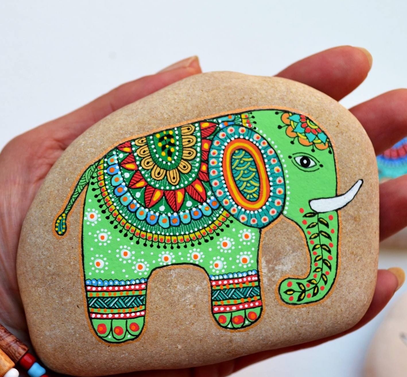 1418x1313 Pin By Ercan On Sanati Rock Painting, Rock - Caillou Painting