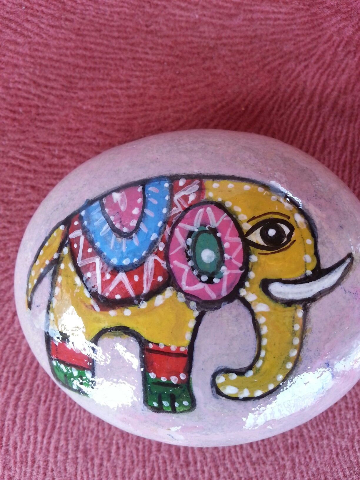 1224x1632 Pin By Fatma Yangin On Hobi Caillou, Rock Painting - Caillou Painting