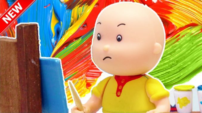 678x381 Caillou - Caillou Painting