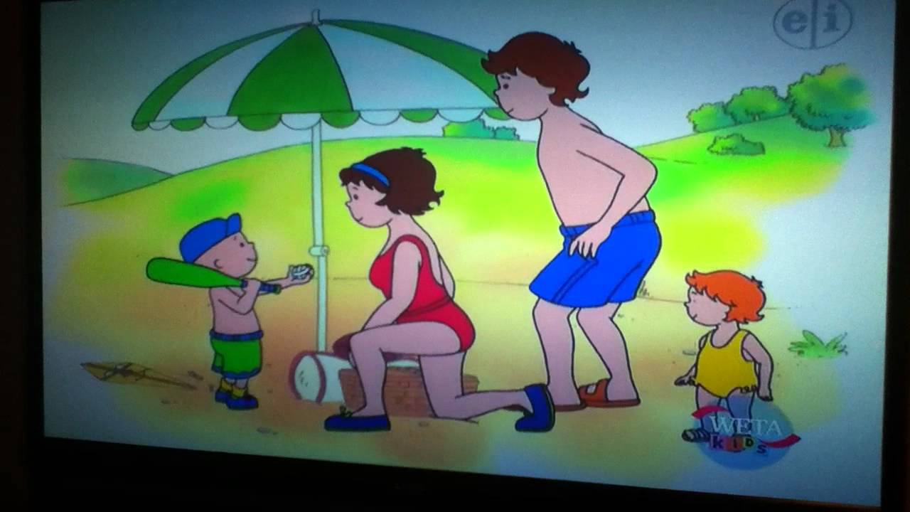 1280x720 Caillou Goes To The Beach - Caillou Painting
