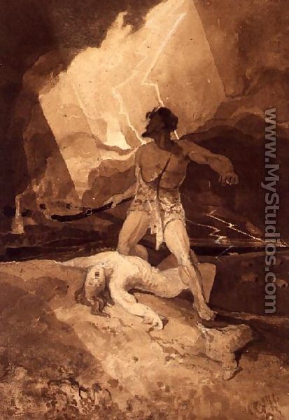 413x600 Cain And Abel By John Sell Cotman - Cain And Abel Painting
