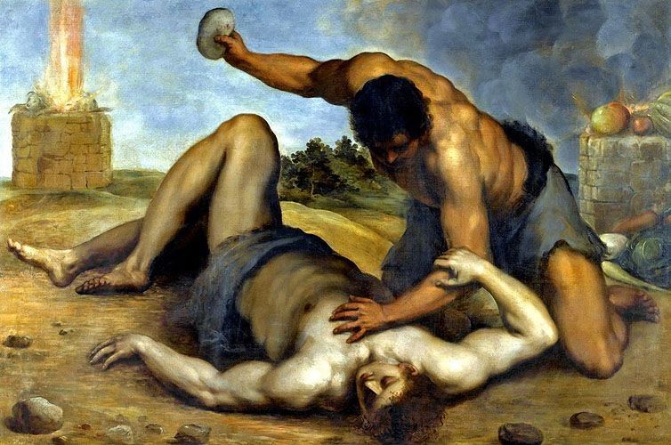 754x500 Cain Kills Abel By Giacomo Palma The Younger History, Analysis - Cain And Abel Painting