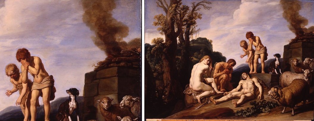 1055x407 Close Up - Cain And Abel Painting