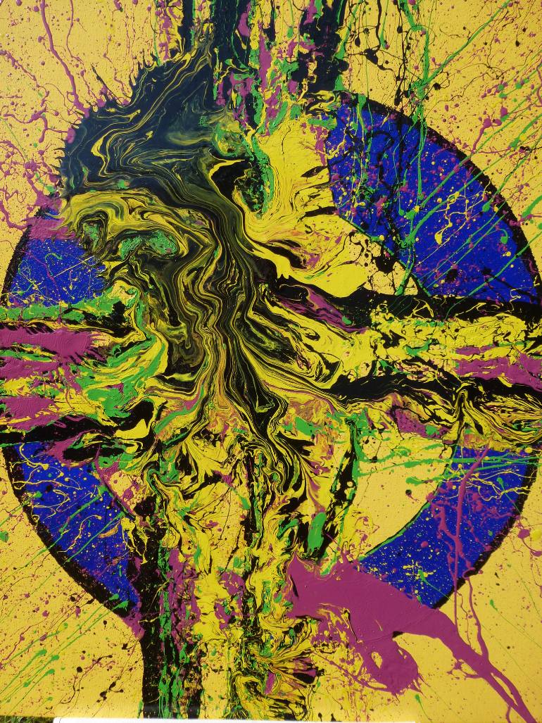 770x1027 Saatchi Art Totem Painting By Del Cain - Cain Painting