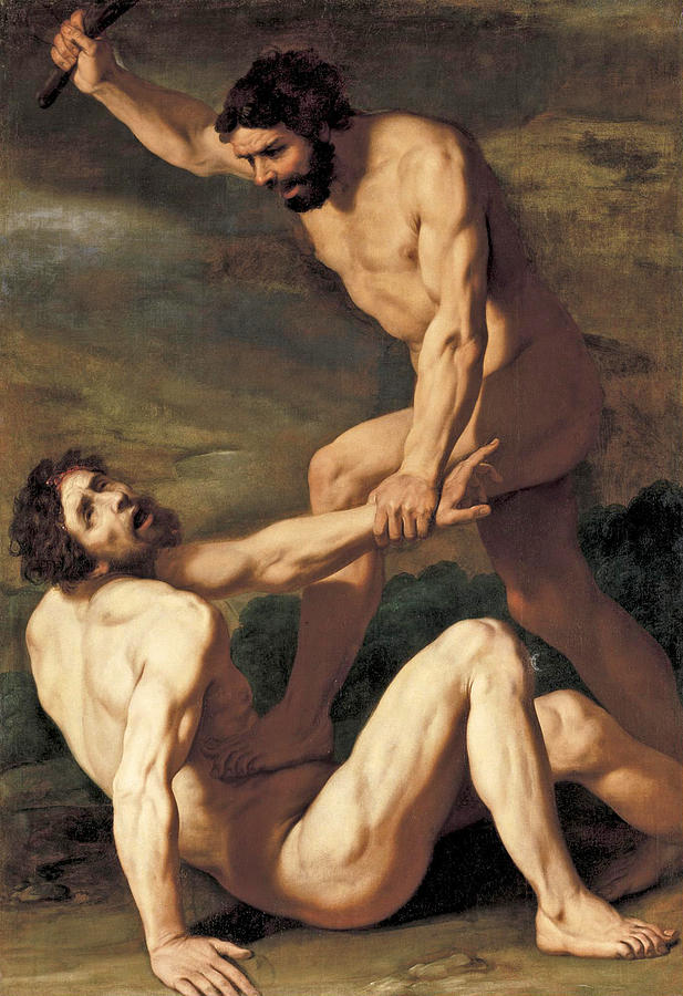 617x900 Cain Killing Abel Painting By Daniele Crespi - Cain Painting
