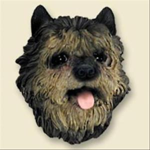 300x300 Cairn Terrier Brindle Dog Head Painted Stone Resin Magnet Ebay - Cairn Terrier Painting