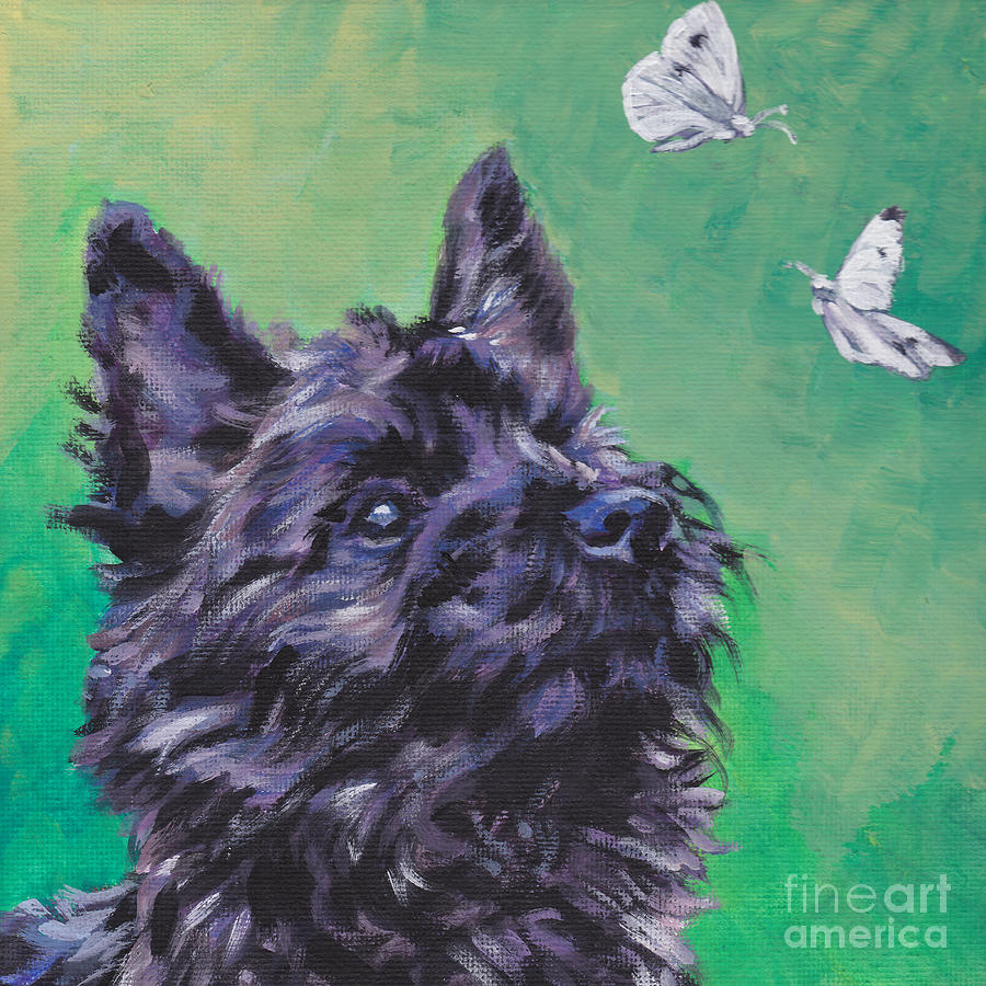 900x900 Cairn Terrier Painting By Lee Ann Shepard - Cairn Terrier Painting