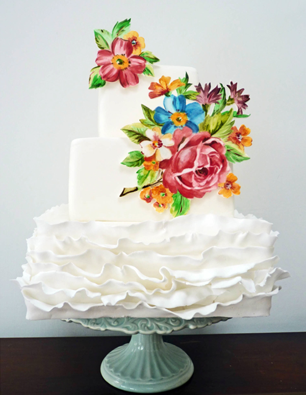 600x773 Cake Painting Techniques To Try Achieve A Unique Look - Cake Painting