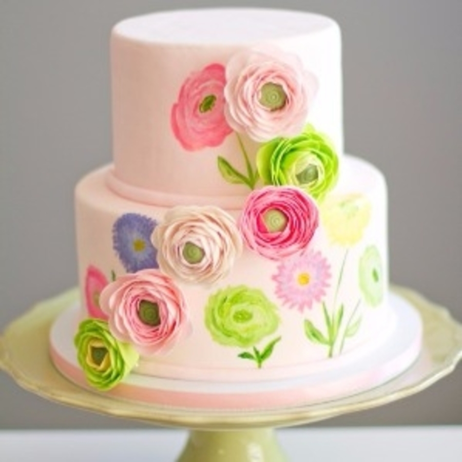 900x900 Top Hand Painting Tutorials - Cake Painting