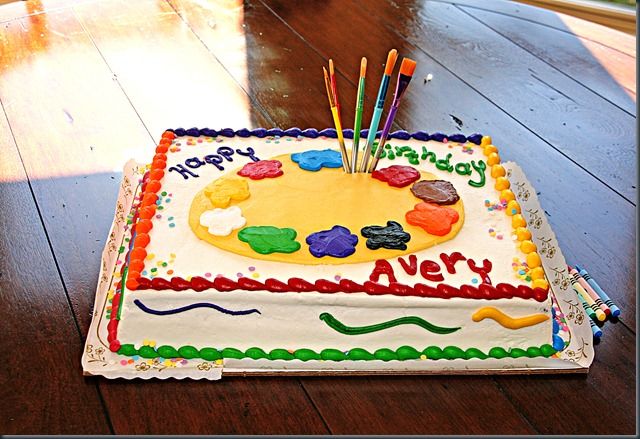 640x439 Pin By Maria Chang On Fiestas Art Birthday And Birthdays - Cake Painting Artist
