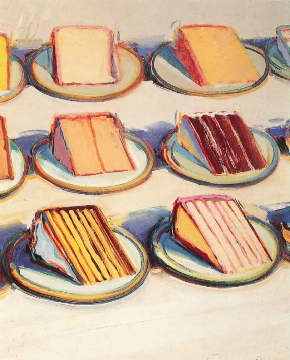 575x715 Wayne Thiebaud Cake Paintings - Cake Painting Artist