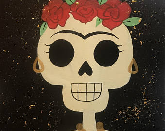 340x270 Calavera Painting Etsy - Calavera Painting